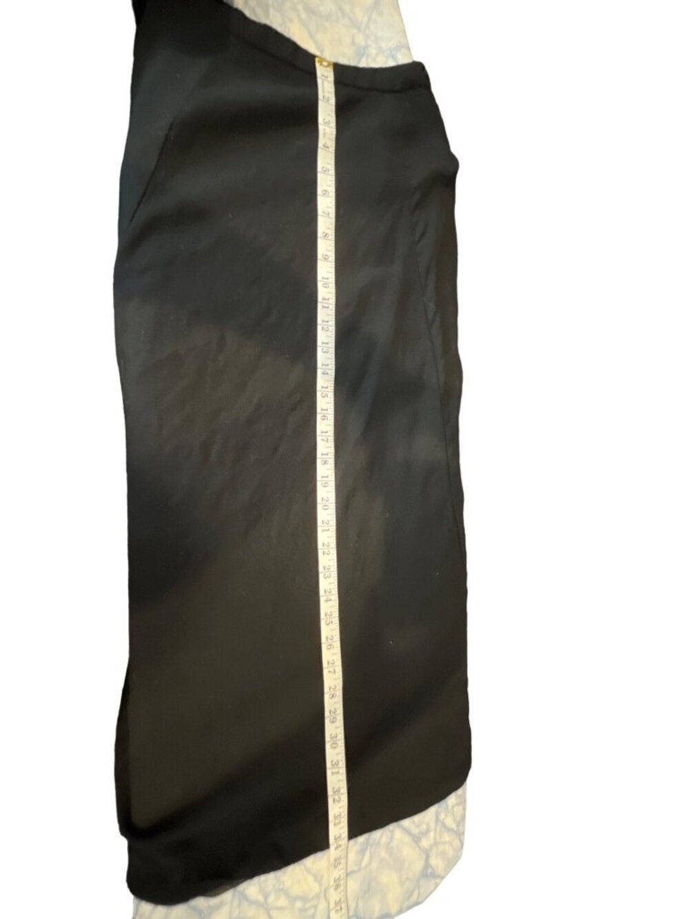 Nordstrom Size 10 Black Wool Skirt Side Zipper 29e - Picture 9 of 12